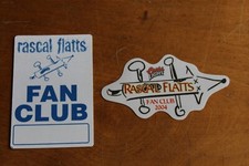 Rascal Flatts - 2 x unused Backstage Pass - Fanclub -  Free Postage -