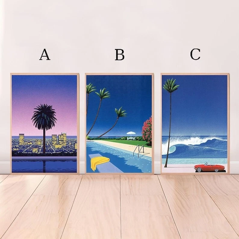 Hiroshi Nagai Vintage Poster, Retro Art Decor, High Quality Print - Image 2 of 4