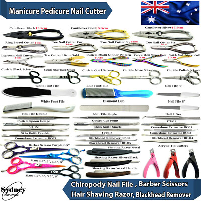 Toenail Clipper Cutter Ingrown Chiropody Cutter Nail File Manicure Pedicure 