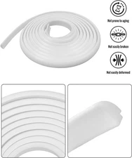 White RV Window Seal Strip 1/2"x1/4" Silicone Rubber Weather Strip 40Ft