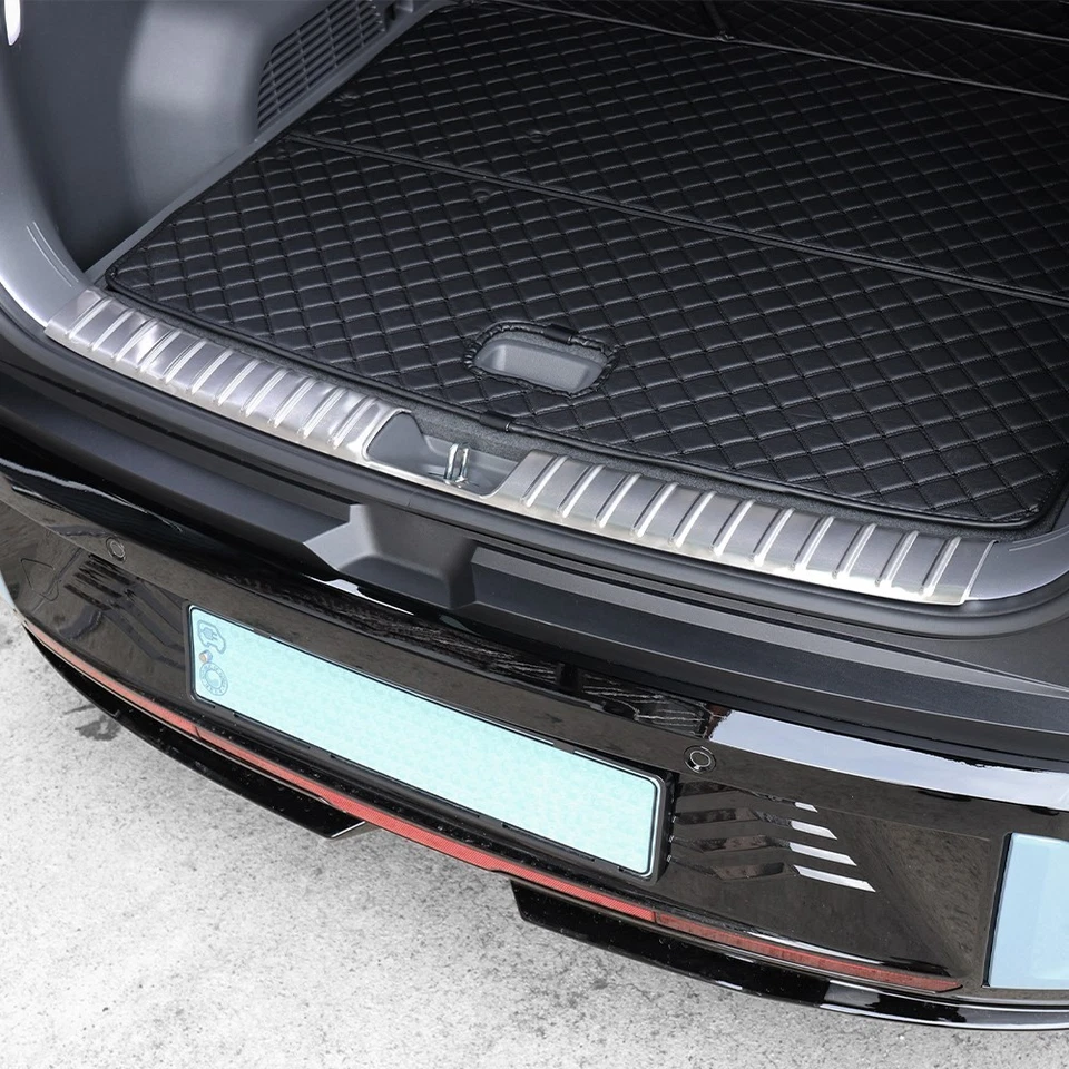 Innen Ladekantenschutz Stoßstange Abdeckung Blende für KIA EV3 Edelstahl Silber - Bild 1 von 4