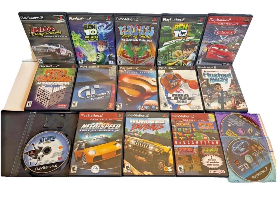 LOTE DE 16 VIDEOJUEGOS PARA NIÑOS PLAYSTATION 2 PS2 DISNEY SUPERMAN BEN 10 NECESITA VELOCIDAD Foto 2 de 2