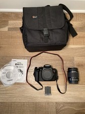 Canon EOS Rebel T5 1200D DSLR Camera w/ 18-55mm Lens Bag Battery Bundle