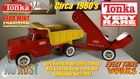 Very Rare Vintage 1960's TONKA Red & Yellow Dump Truck & Sandloader Set #2616