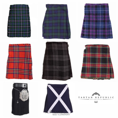 Neu Scottish Highland Kids Tartan schottischer Kilt Kinder alle Größen - 0 - 12 Jahre