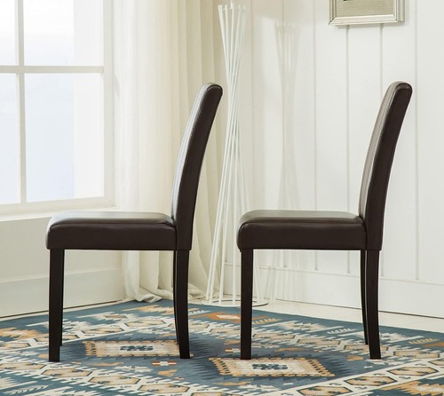 Dining Room Chairs Set of 2/4/6 Faux Leather Kitchen Chair Set with Wooden Legs - Picture 5 of 15