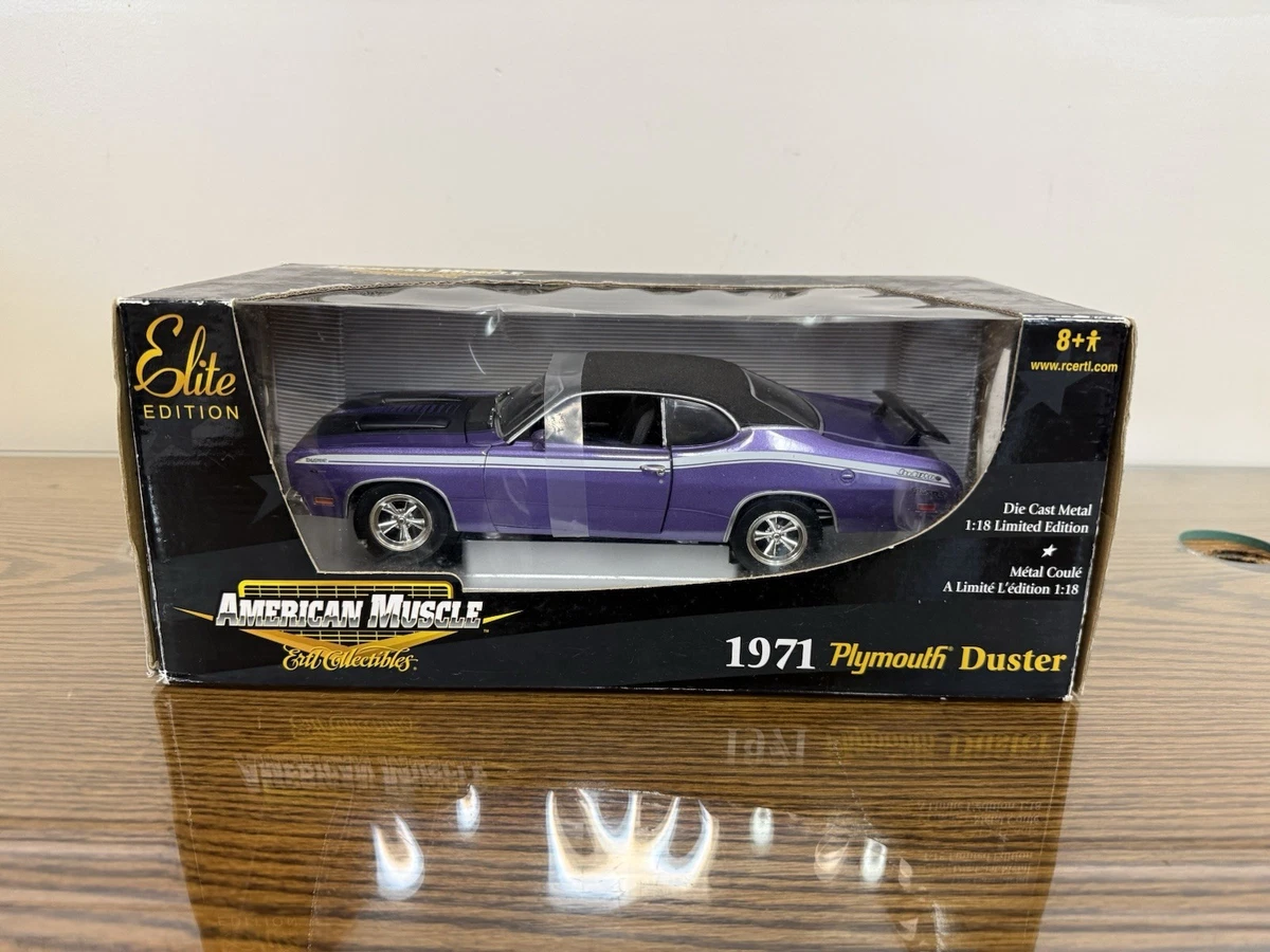 Diecast model cars Plymouth Cuda 1970 1/18 Ertl 1970 aar pink/mattblack avec vinyldach