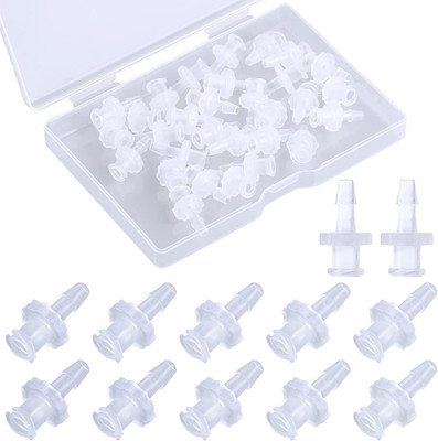30 Stück transparente Luer Lock Adapter 1/8'' Spritzenausgang für medizinische An
