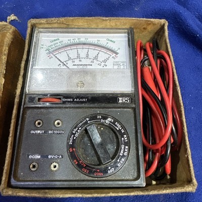 MICRONTA MULTITESTER 18 RANGES MULTIMETER 22-201A RADIO SHACK-vinatage