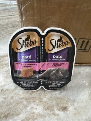 Lot Of 4 Sheba Perfect Portions Pate 2.6 Oz. Signature Seafood Entree New