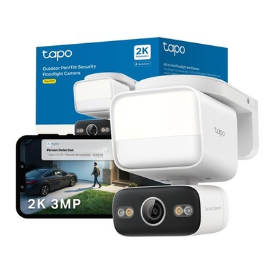 NEU Tapo C710 2K 3MP Schwenk/Neige Außen 1500 Lumen Fußlicht Überwachungskamera, CCTV