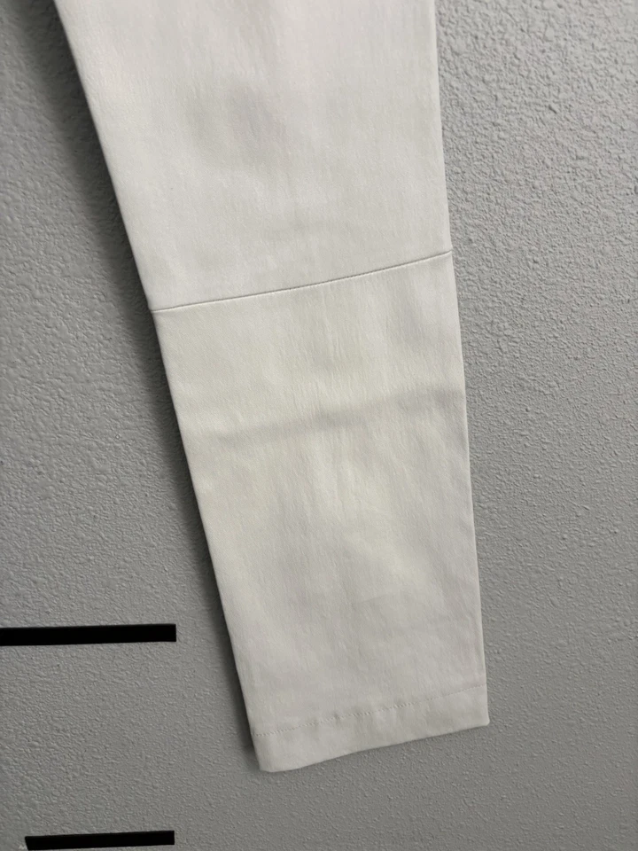 "Leggings The Row de cuero de cordero pequeños blancos para moto S pantalones adelgazantes 22x28""" Foto 2 de 4