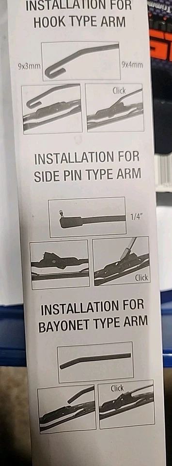 10pk ECOGARD XV20 Vision Premium 20” Escobilla Limpiaparabrisas Gancho Lateral Pin Bayoneta Tipo Venta Foto 3 de 3