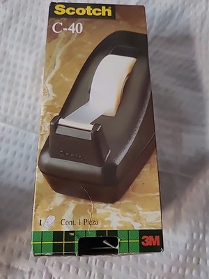 Scotch Desktop Tape Dispenser Professional Series Black by 3M C-40 --NIB