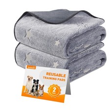 LOOBANI Washable Pee Pads for Dogs, 2 Pack 31 x 36 in Reusable Pee Pads for D...