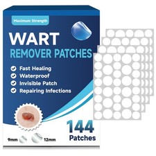 Wart Remover Patches 144 Count Salicylic Acid 17 for Common Warts, Corns, Callu