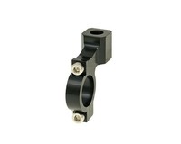 Spiegelhalterung CNC 22Mm / M10 Linksgewinde - Schwarz