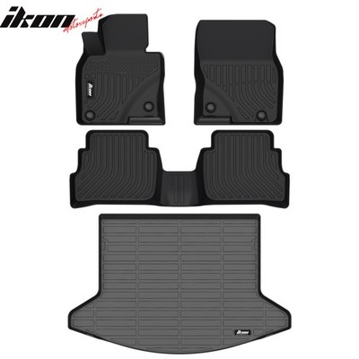 For 17-25 Mazda CX-5 4DR 3D Molded All Weather Floor Mats TPE Carpet + Trunk Mat