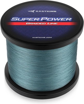 KastKing Superpower Braided Fishing 30LB(1097 Yds), X4-Low-Vis Gray