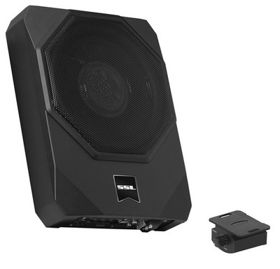 SSL Soundstorm US8K 8'' 800w Active Under Seat Car Audio Subwoofer+Amp Kit+Remote