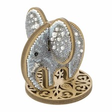 DIY Wooden Bead Embroidery Kit Cute Elephant unique gift