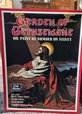 Large Vintage Craft Master Oil Paint By Number 1973 Jesus Gethsemane 18 X 24
