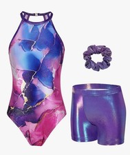 Zaclotre Gymnastics Leotards for Girls Sparkly Sleeveless Clasp Back Dance...