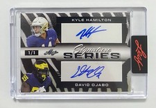 2022 Leaf Signature Series Zebra 1/1 Kyle Hamilton, David Ojabo SSD-37