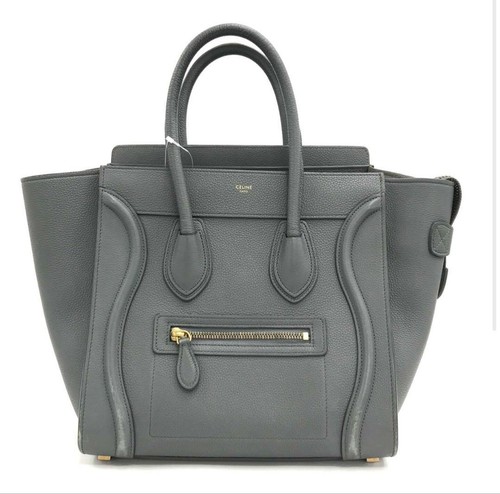 Celine Luggage Micro Shopper Handbag Celine Leather
