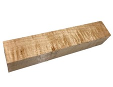 Curly Hard Maple Turning Blank 1-7/16" x 1-7/16" x 7-1/4  dried Maple c25 