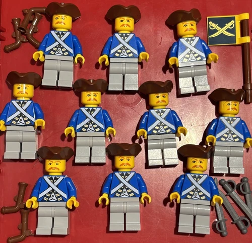 10x Lego bulk lot pirate IMPERIAL SOLDIER army blue coat men guys minifigure NEW