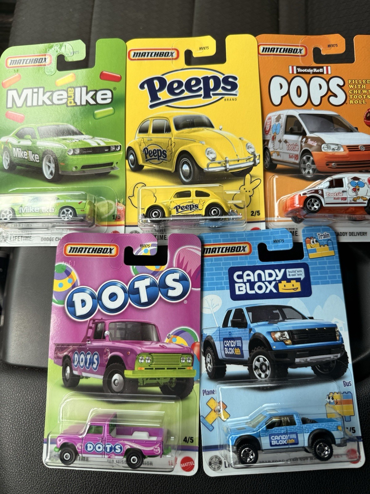 2026 Matchbox Candy Series Diecast Cars Set of 5 VW Peeps Nissan Dots NEW FSC