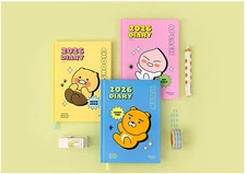 Kakao Friends 2026 Date Type Diary Choonsik Apeach Ryan