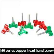 M6 Thread Copper Head Thumb Screw with 1/4" Extension Port Multiple Lengths