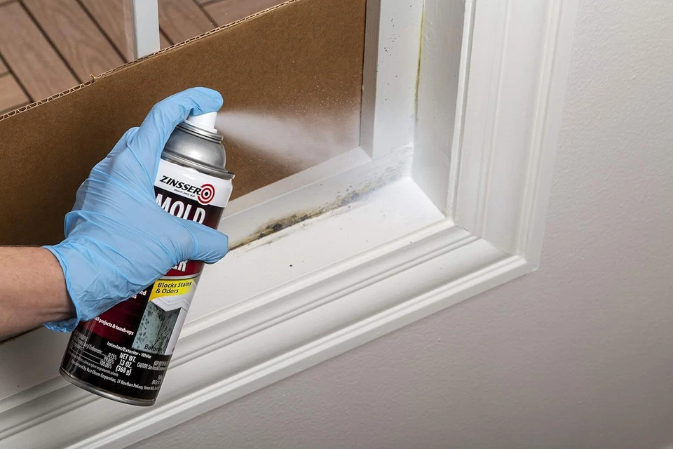 Imprimación en aerosol bloqueadora de moldes Rust-Oleum Zinsser 6PK, blanca, 13,00 fl oz (paquete de 6 Foto 3 de 4