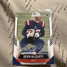 2021 Panini Score Signatures DEVIN McCOURTY #42 New England Patriots Auto