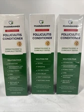 3x PHARMBANNER Folliculitis Seborrheic Dermatitis Conditioner 11.84oz BB11/27