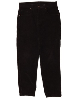 Kickers Herren Tapered Cord Hose W30 L29 Schwarz Baumwolle DI06