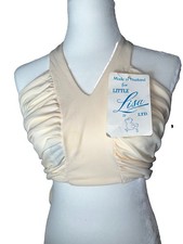 Little Lisa Ltd. Yellow Ruched Halter Tie Bac...