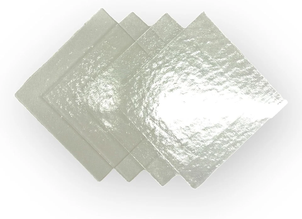 Hojas de vidrio fusibles cuadrados de mosaico paquete de 4 8x8 pulgadas para proyectos de artesanía artística Foto 2 de 4