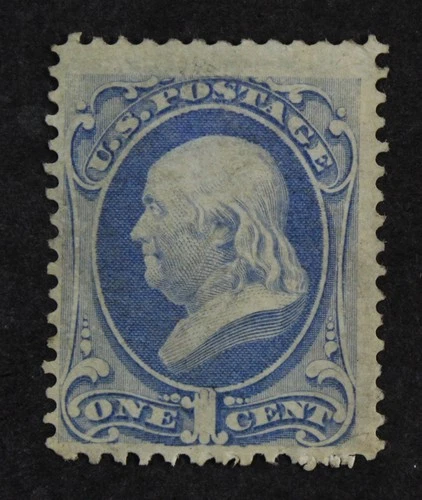CKStamps: US Stamps Collection Scott#156 1c Franklin Mint H OG Gum Disturb