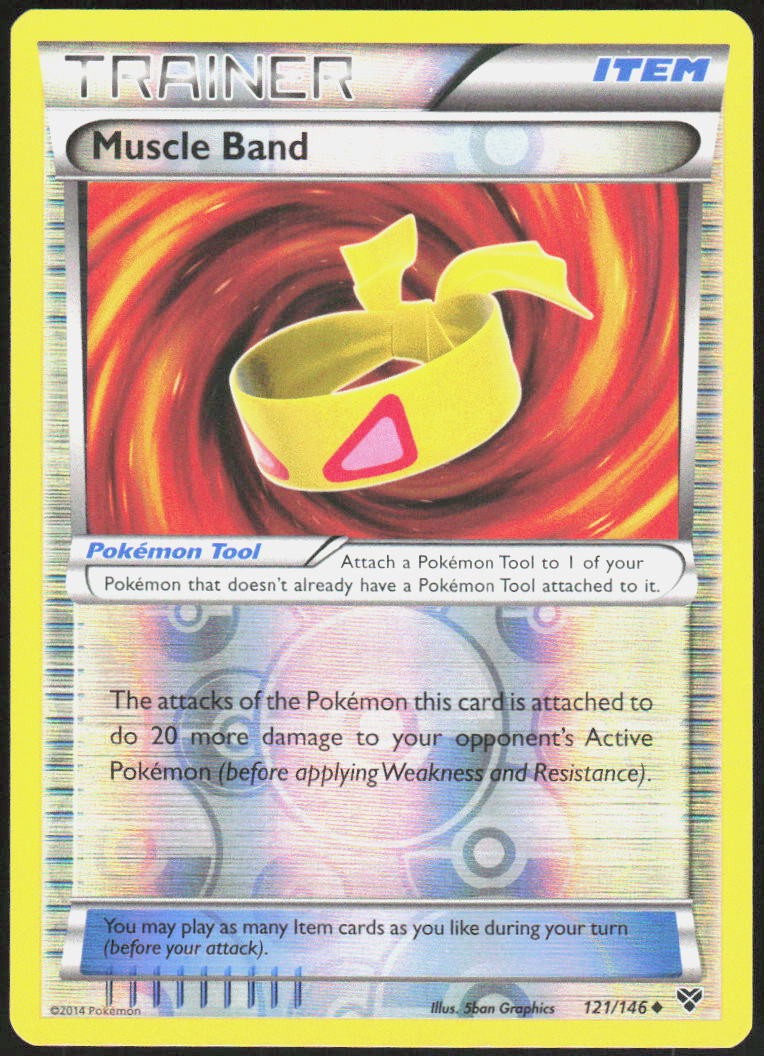 Muscle Band 121/146 Uncommon XY Pokemon Reverse Holo Near Mint