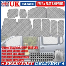 For Citroen Dispatch 16-25 LWB Thermal Blind Set Internal Campervan Screens