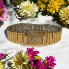 Exquisite Ladies Vintage Seiko 92E63 Gold Plated Tank Wristwatch