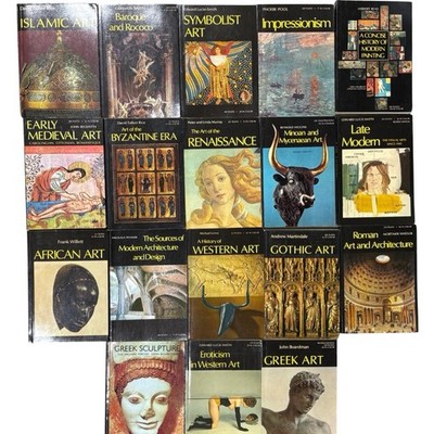 Lot of 18 Art History Book Oxford Renaissance Gothic Impressionism Islamic Vtg