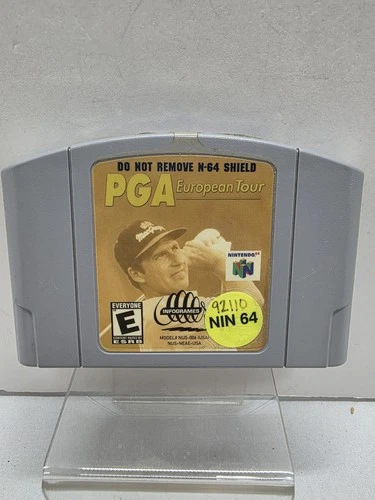 PGA European Tour Nintendo 64 N64 Cartridge Authentic - Tested*read