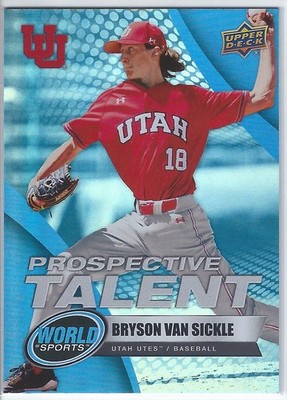 Bryson Van Sickle 2025 Upper Deck World of Sports Blue Prospective Talent Card