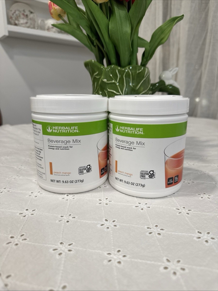 【もこもこ様】HERBALIFE 2本セット｜リピーター様割◎ Herbalife Beverage Mix Peach Mango ,Protein-Based Snack For Energy