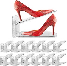 Shoe Slots Organizer, Boutique Display Style Shoe Stacker for A Pair of Shoes
