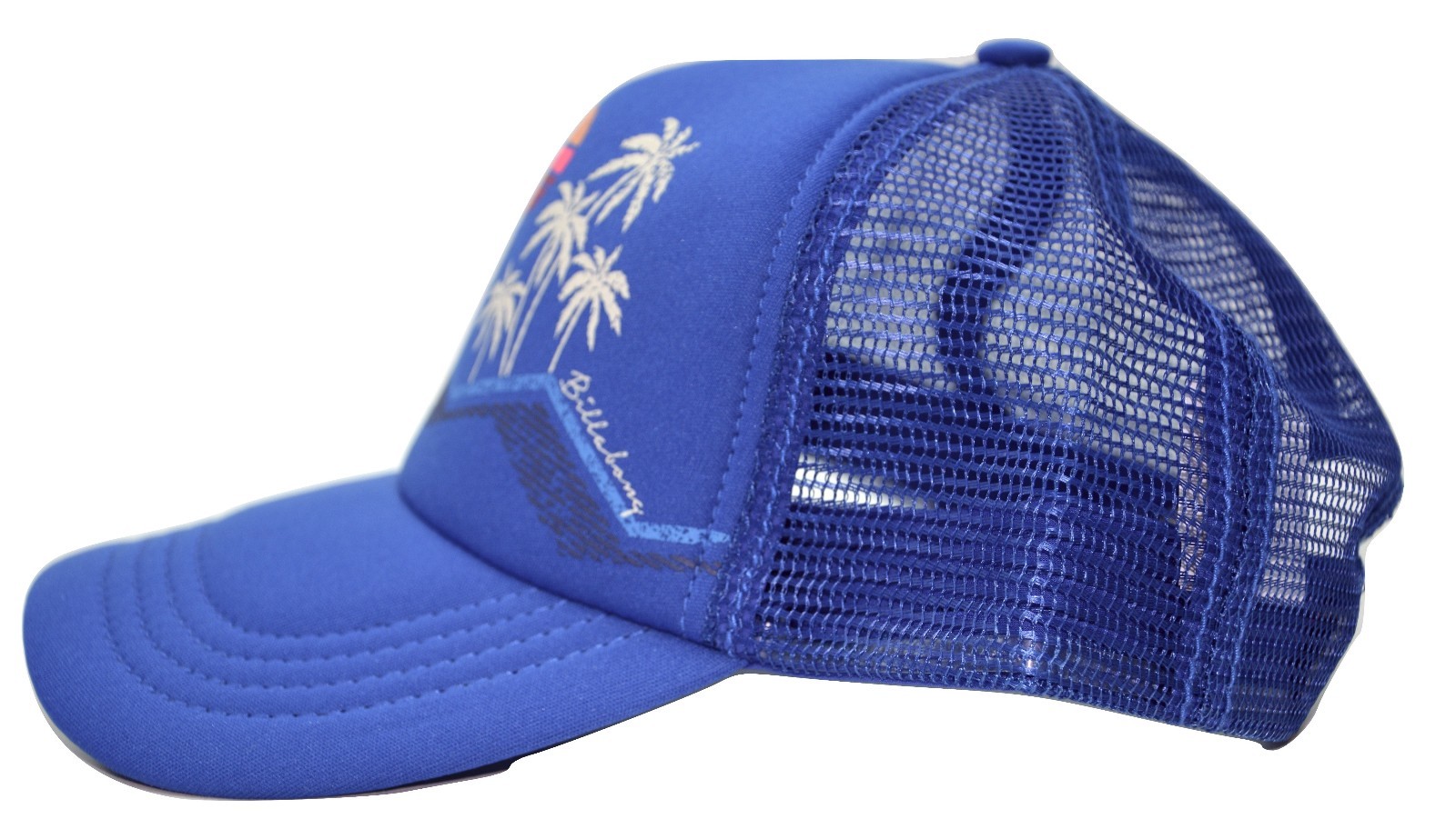 BIllabong Across Waves Hawaii Lightweight Adjustable Mesh back Truckers Hat 
